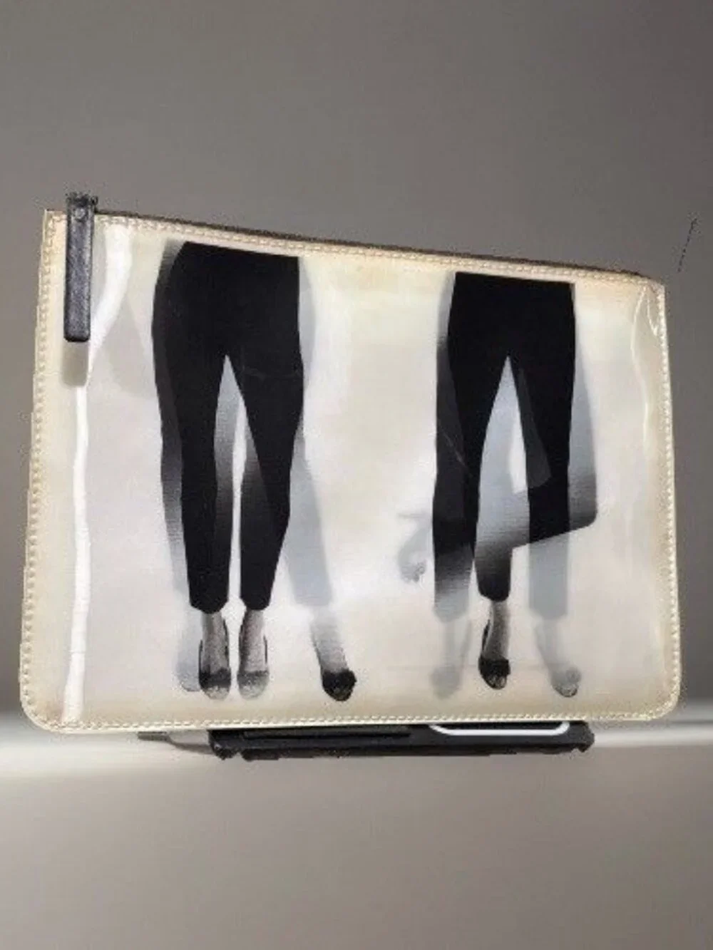 Rare Kate Spade New York Holographic Dancing Vinyl Slim Clutch Pouch Bag-Video!